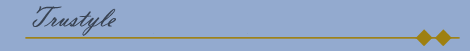 Image of the word Trustyle in an elegant font