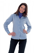 UC703 Ladies Pinpoint Oxford LS Shirt