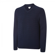AD038 Performance textured V-Neck Sweater