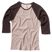 BE073 Baby Rib 3/4 Sleeve Contrast Raglan T-Shirt