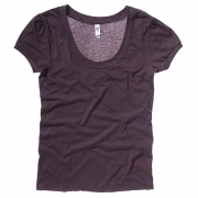 BE083 Vintage Jersey Scoop Neck T-Shirt