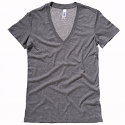 BE086 Triblend Deep V-Neck T-Shirt