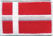 BD837 Denmark Iron on Badge