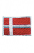 BD897 Denmark Flag Badge