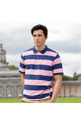 FR210 Striped Pique Polo