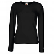 SS059 Women's-Fit Crew Neck Long Sleeve Tee