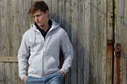 SS222 Zip through hooded sweatshirt