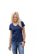 H7132 Tagless Organic Women's V-Neck T-shirt
