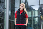 HB856 Women's sleeveless micro fleece jacket