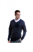 KK352 Men's Arundel V-Neck Sweater Long Sleeve