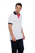 KK404 Contrast collar and placket polo