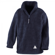 RE33J Junior/Youth active fleece top 1/4 zip unlined