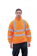 HV072 High visibility full zip fleece