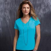 Anvil women's fashion basic v-neck tee