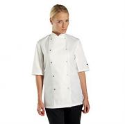 Chef jacket short sleeve press stud (DC08CS)