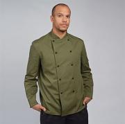 Chef's jacket stud button, technicolour long sleeve (DD56)