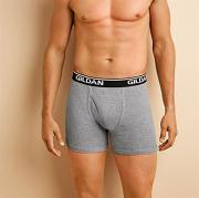 Gildan platinum men's underwear short-leg boxer briefs (3 pairs