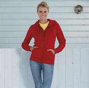 Women's authentic zipped hooded