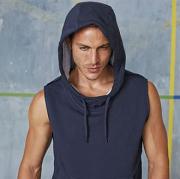 Sleeveless fleece hoody