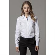 Women's contrast premium Oxford shirt long sleeved