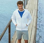 Lightweight hooded sweatshirt jacket