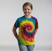 Kids rainbow tie-dye shirt
