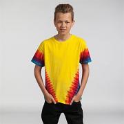 Kids rainbow vee T