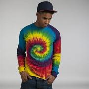 Long sleeve tie-dye tee