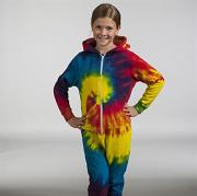 Kids rainbow tie-die onesie