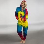 Rainbow tie-die all-in-one