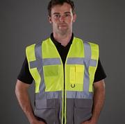 Multi-functional executive hi vis waistcoat (HVW801)