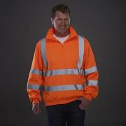 Hi vis ¼ zip sweatshirt (HVK06)