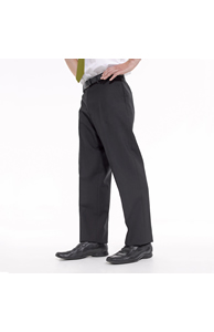 PR524 Flat fronted poly/wool trousers