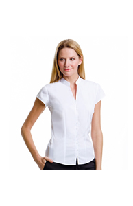 Women's continental blouse mandarin collar cap sleeve