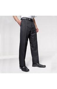 Flat front hospitality trousers