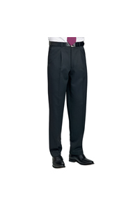 Delta single pleat trousers