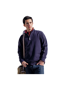 Washed zip neck sweatshirt