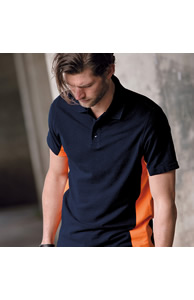 Flags short sleeve bi-colour polo shirt