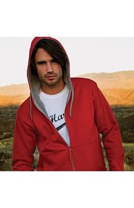 Prescott zipped hooded jacket