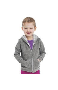 Kids/youth salt and pepper zip hoodie (MT297)