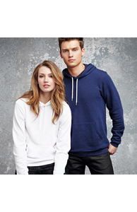 Unisex polycotton fleece pullover hoodie