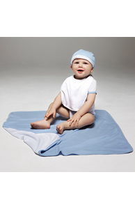 Reversible baby rib blanket