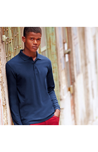 Premium long sleeve polo