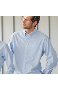 Long sleeve easycare Oxford shirt