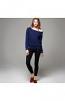 Sponge fleece wide neck sweatshirt