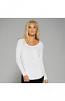 Flowy long sleeve t-shirt with 2x1 sleeves