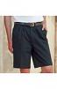 Teflon®-coated double pleat front chino shorts