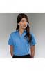 Women's short sleeve polycotton easycare poplin shirt