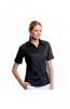 Women's bar shirt mock turn back cuff short sleeve