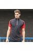 Teamsport panel polo zip neck